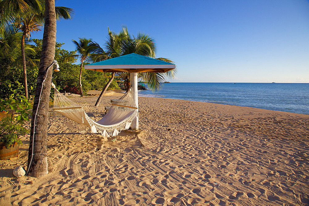 Hammock, Turner's Beach, St. Mary, Antigua, Leeward Islands, West Indies, Caribbean, Central America