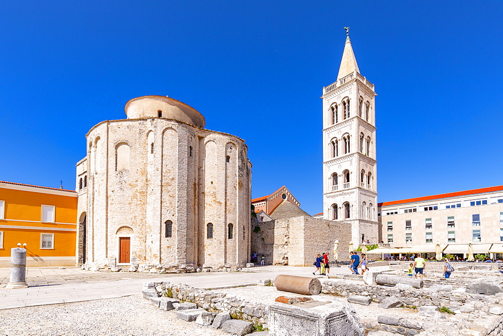 View of Cathedral of St. Anastasia, Zadar, Zadar county, Dalmatia region, Croatia, Europe