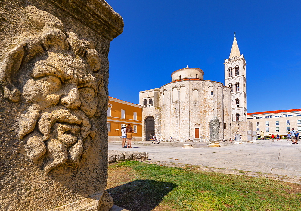 View of Cathedral of St. Anastasia, Zadar, Zadar county, Dalmatia region, Croatia, Europe