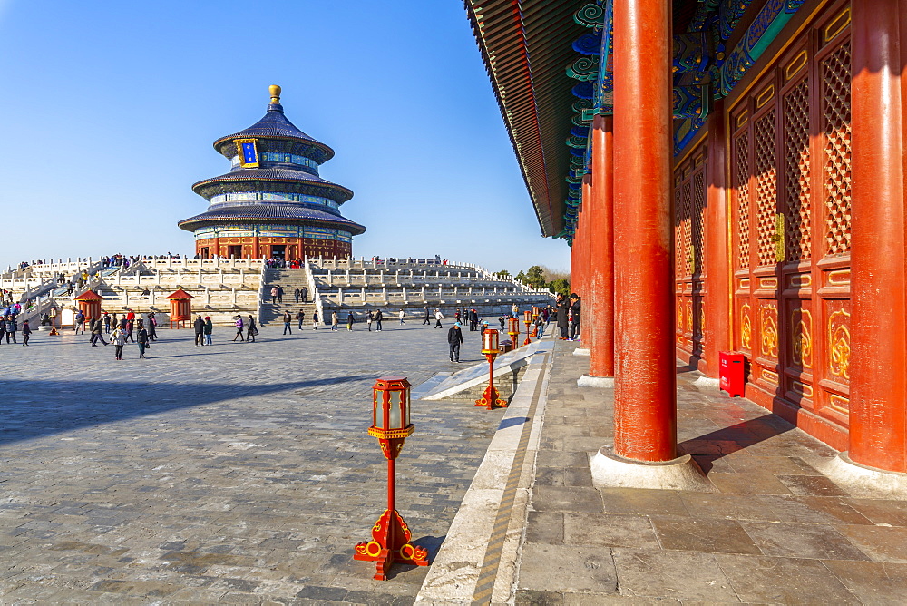 The Hall of Prayer for Good Harvests in the Temple of Heaven, UNESCO World Heritage Site, Beijing, People's Republic of China, Asia