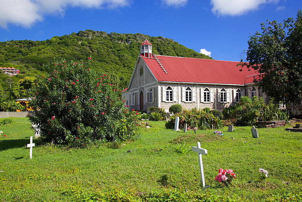 St. Paul's Anglican Church near St. Johns, Antigua, Leeward Islands, West Indies, Caribbean, Central America