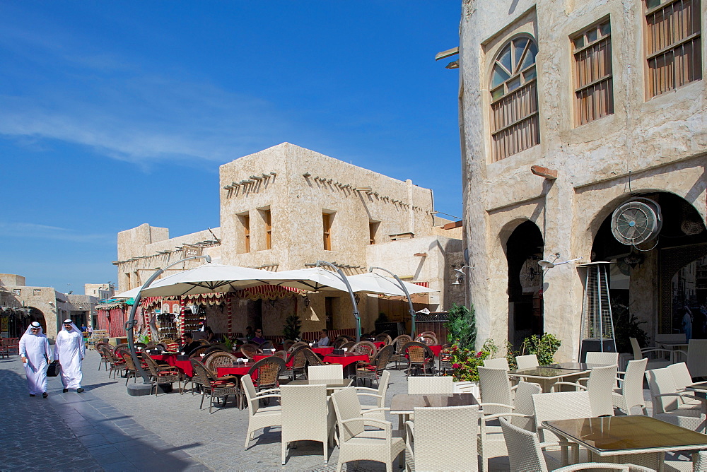 Restaurants, Waqif Souq, Doha, Qatar, Middle East