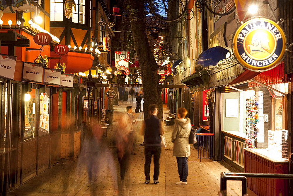 Street scene, Tivoli Gardens, Copenhagen, Denmark, Scandinavia, Europe