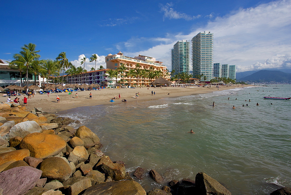 Beach scene, Puerto Vallarta, Jalisco, Mexico, North America