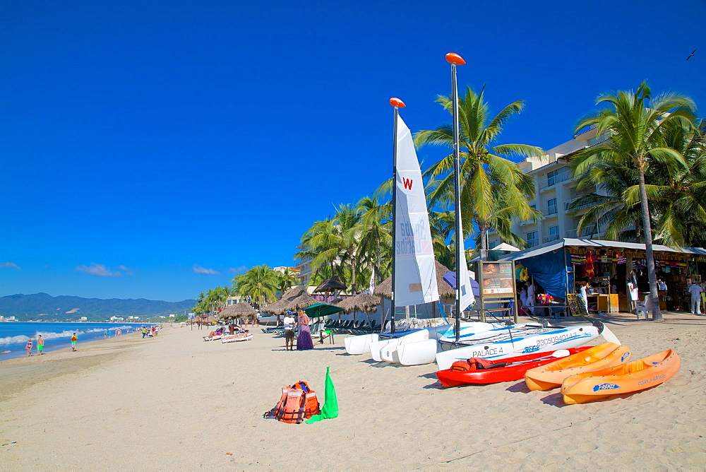 Beach scene, Nuevo Vallarta, Nayarit, Mexico, North America