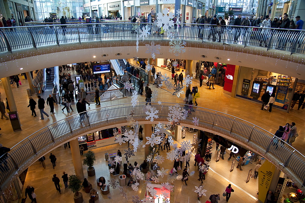 Christmas, Bullring Shopping Centre, City Centre, Birmingham, West Midlands, England, United Kingdom, Europe