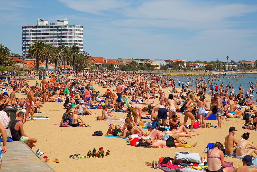 St Kilda Beach, Melbourne, Victoria, Australia, Oceania