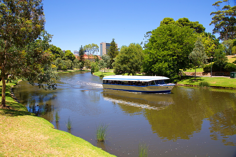 River Torrens and 'Popeye' boat, Adelaide, South Australia, Oceania