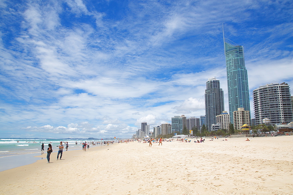 Surfers Paradise, Beach Front Skyscrapers, Gold Coast, Queensland, Australia, Oceania