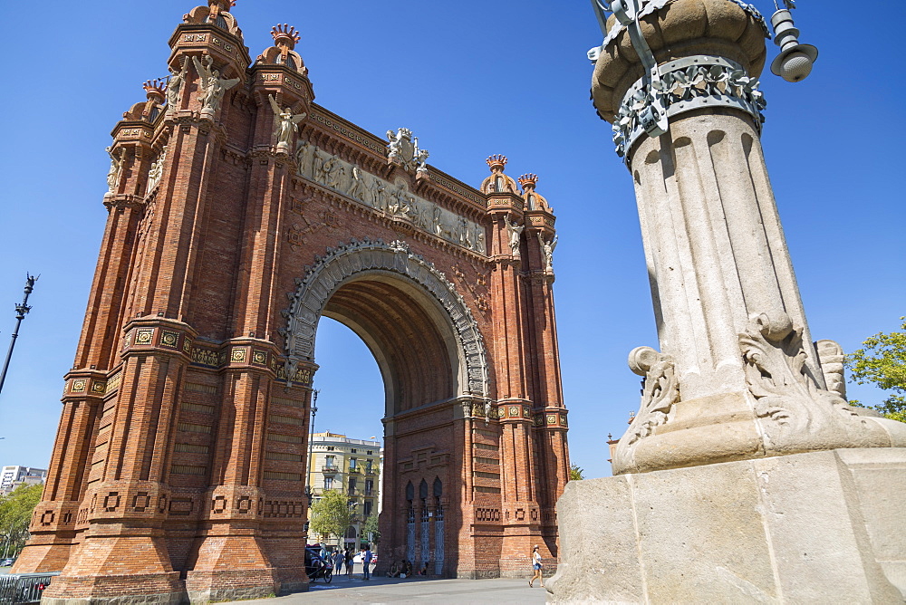 Arco de Triunfo de Barcelona, Barcelona, Catalonia, Spain, Europe