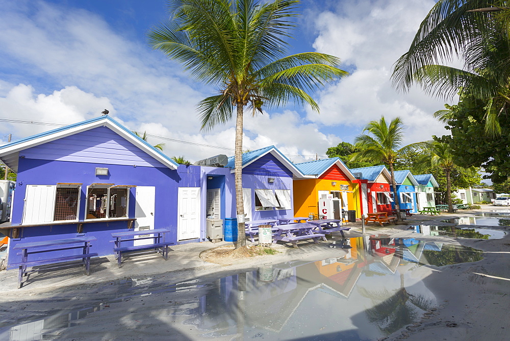 Row of Chattel Houses, Oistins, Christ Church, Barbados, West Indies, Caribbean, Central America