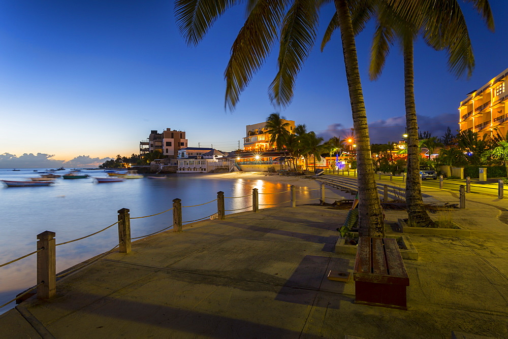 St. Lawrence Gap at dusk, Christ Church, Barbados, West Indies, Caribbean, Central America