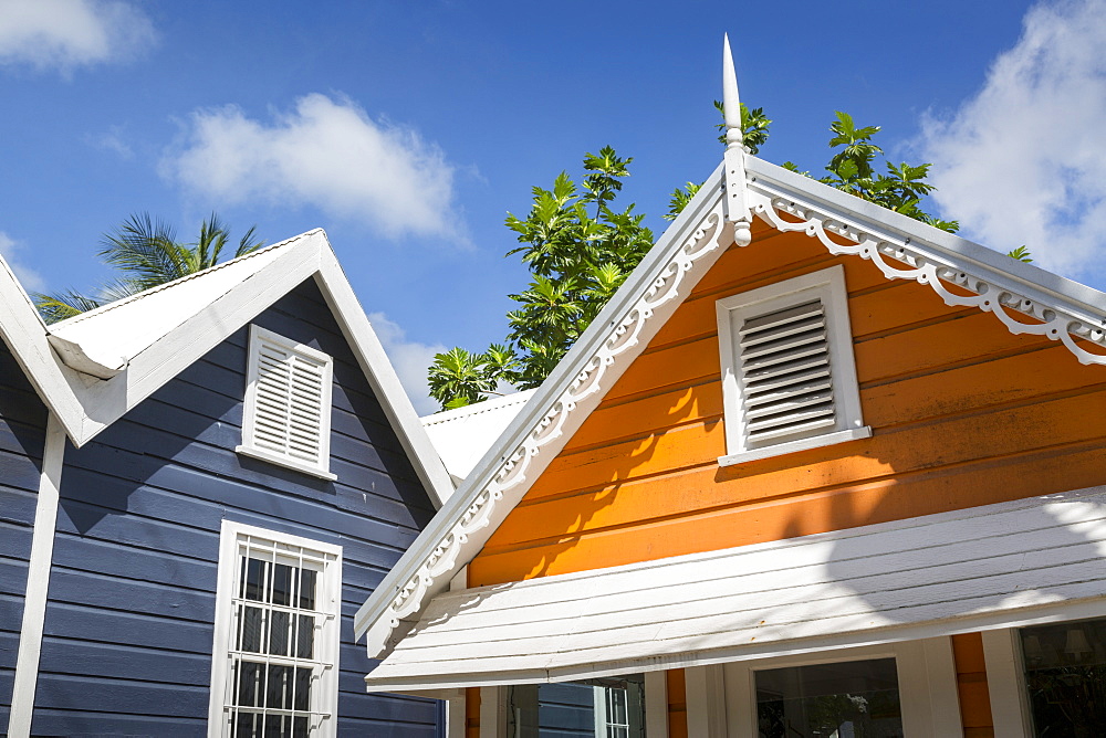 Colourful houses, Holetown, St. James, Barbados, West Indies, Caribbean, Central America