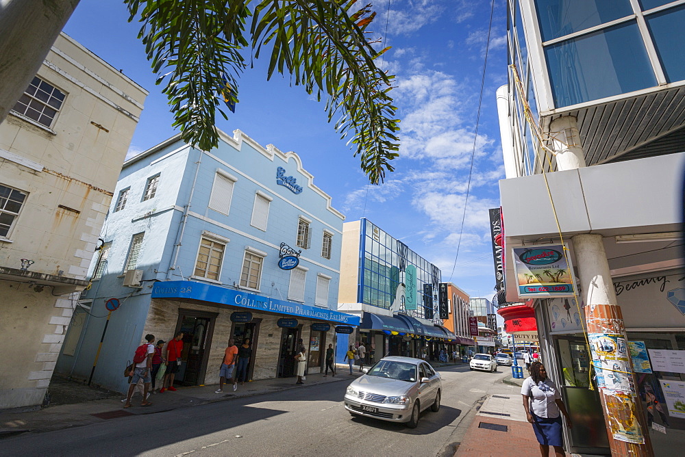 Architecture on Broad Street, Bridgetown, St. Michael, Barbados, West Indies, Caribbean, Central America