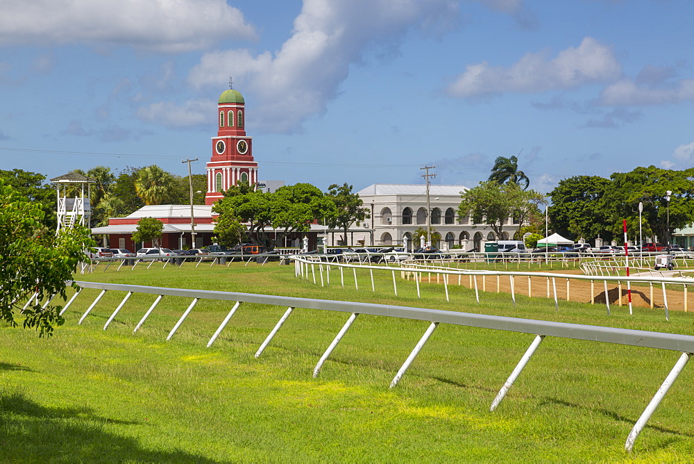 Savannah Racecourse and Garrison Clock Tower, Christ Church, Barbados, West Indies, Caribbean, Central America