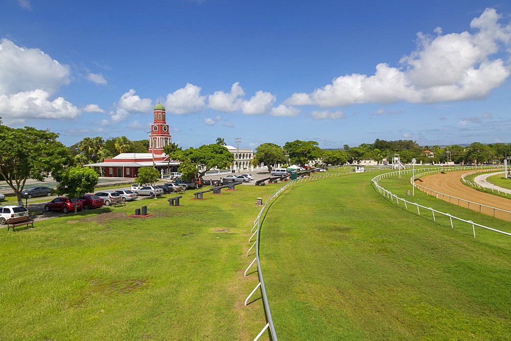 Savannah Racecourse and Garrison Clock Tower, Christ Church, Barbados, West Indies, Caribbean, Central America