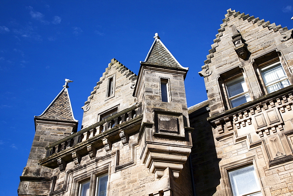 University buildings along The Scores, St Andrews, Fife, Scotland