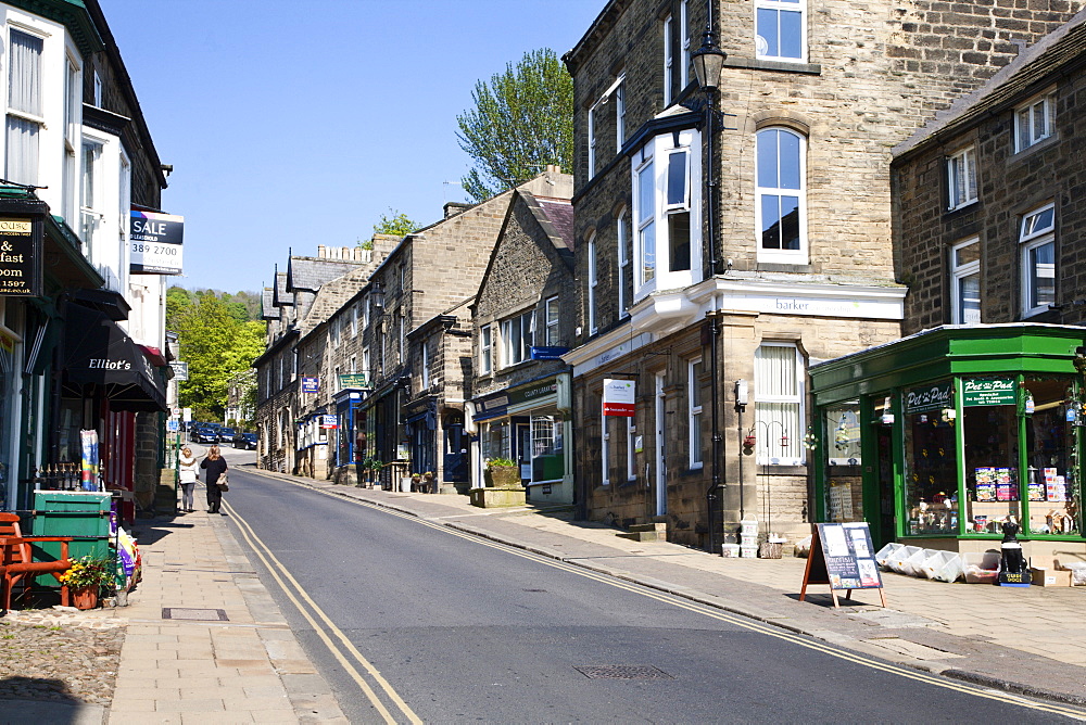 High Street at Pateley Bridge in Nidderdale, North Yorkshire, Yorkshire, England, United Kingdom, Europe