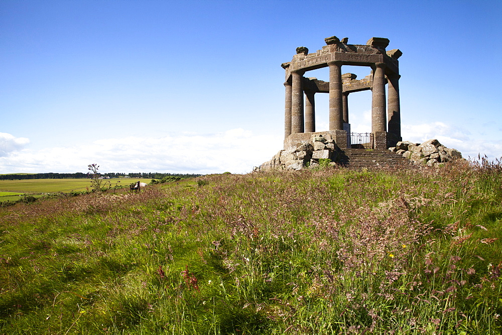 War Memorial on the clifftop above Stonehaven, Aberdeenshire, Scotland, United Kingdom, Europe