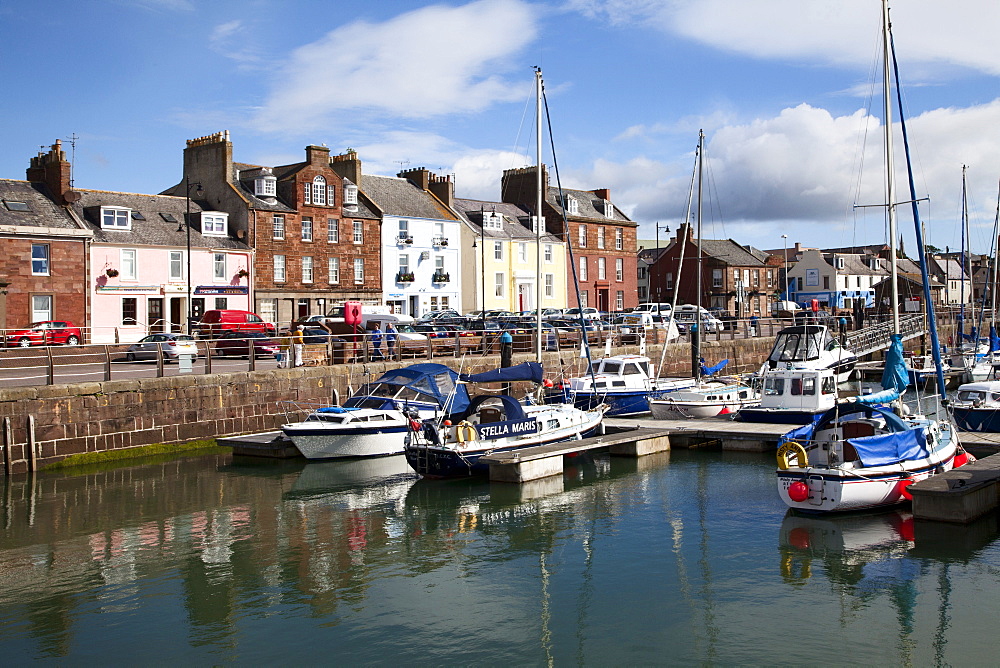 Yachts in the Harbour at Arbroath, Angus, Scotland, United Kingdom, Europe