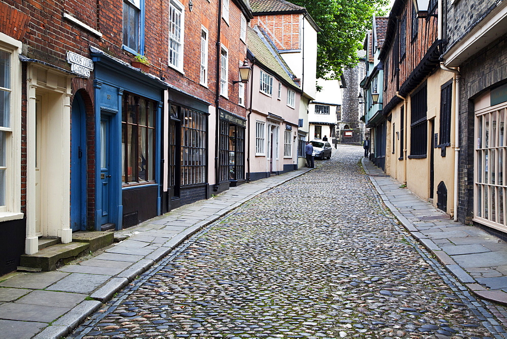 Elm Hill, Norwich, Norfolk, England, United Kingdom, Europe