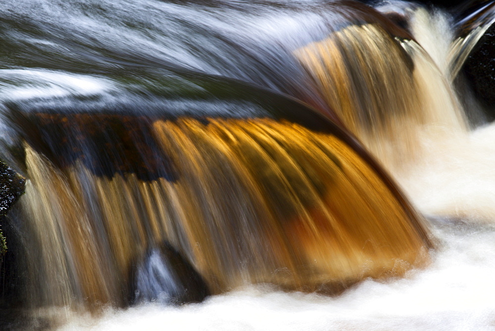 Waterfall in Whitfield Gill near Askrigg, Wensleydale, North Yorkshire, Yorkshire, England, United Kingdom, Europe