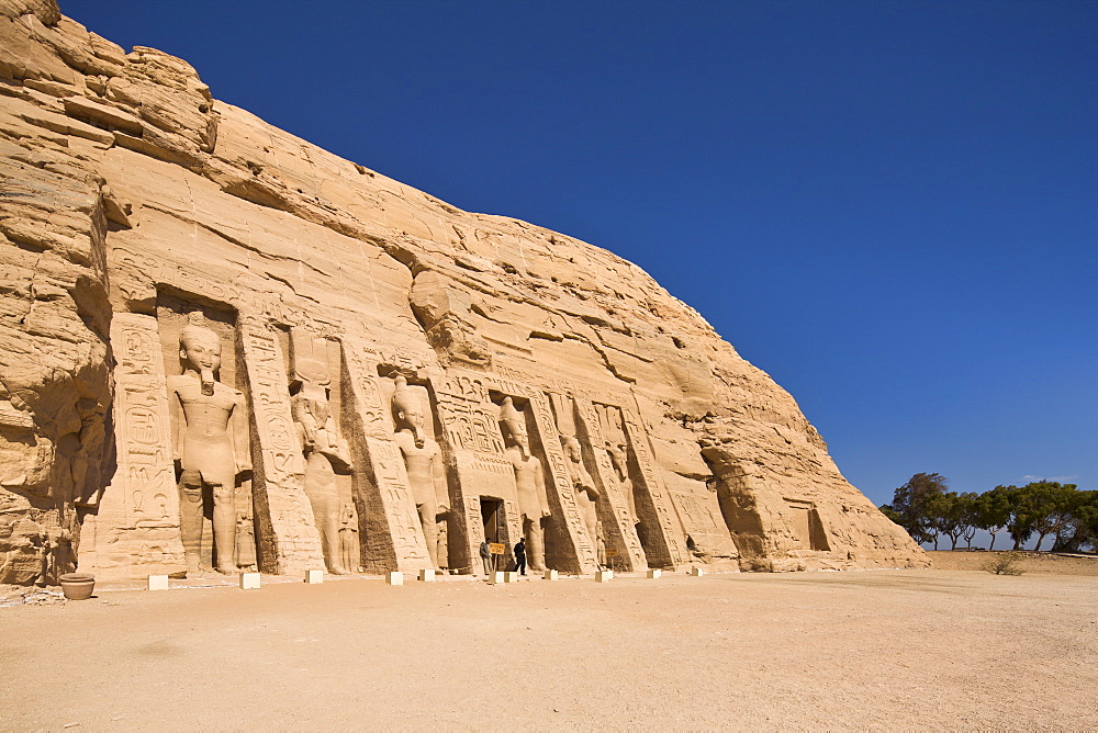 The Temple of Hathor at Abu Simbel, UNESCO World Heritage Site, Nubia, Egypt, North Africa, Africa