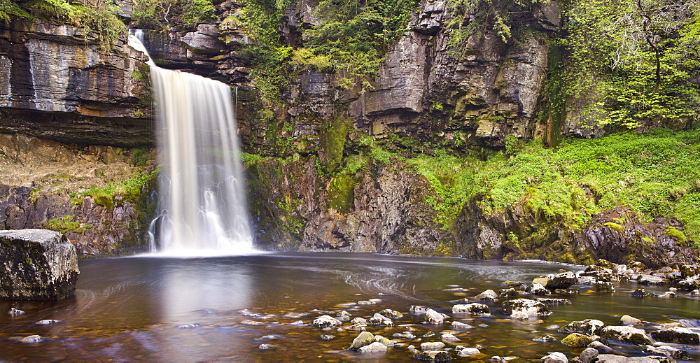 Thonton Force above Ingleton in the Yorkshire Dales, North Yorkshire, Yorkshire, England, United Kingdom, Europe