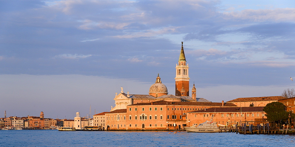 Looking towards San Giorgio Maggiore and the main island of Venice on a winter's afternoon, Venice, UNESCO World Heritage Site, Veneto, Italy, Europe