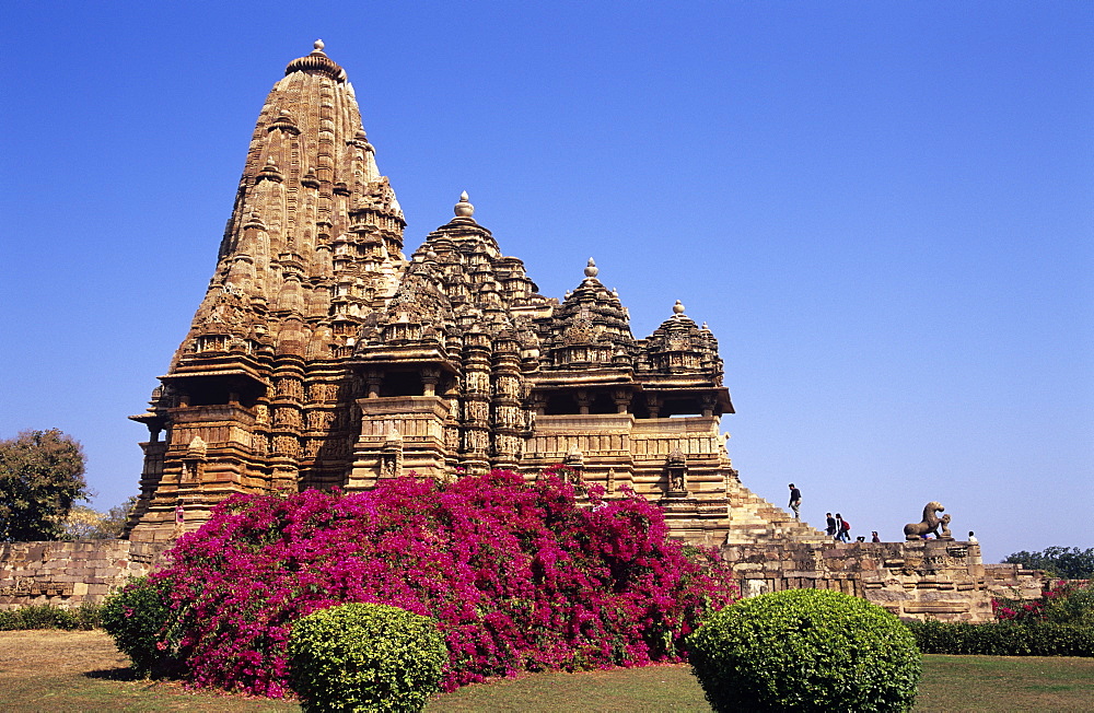 The exquisitely carved Kandariya Mahadeva temple at Khajuraho, UNESCO World Heritage Site, Madhya Pradesh, India, Asia