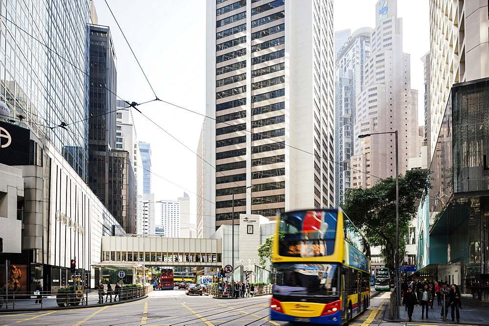 Street scene, Hong Kong Central, Hong Kong, China, Asia