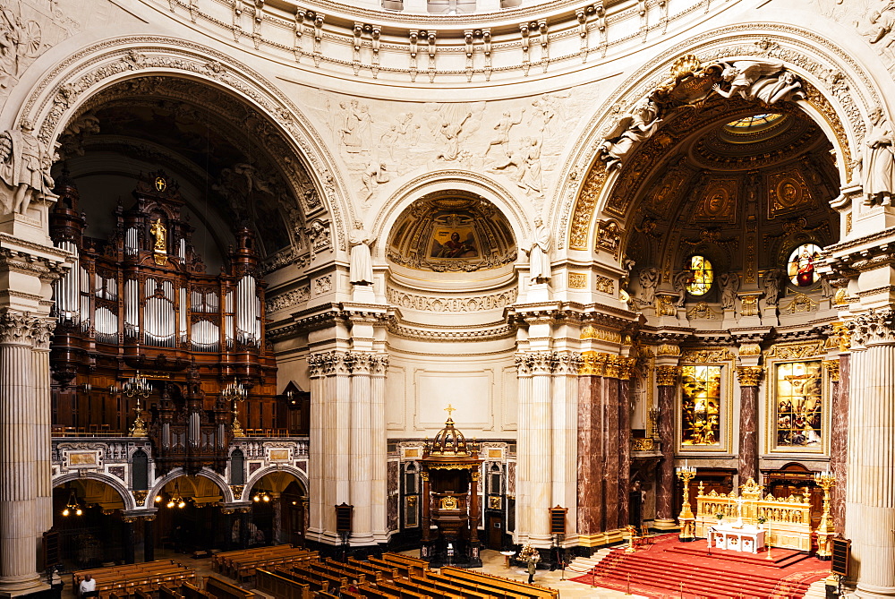 Interior of Berlin Cathedral, Berlin, Germany, Europe