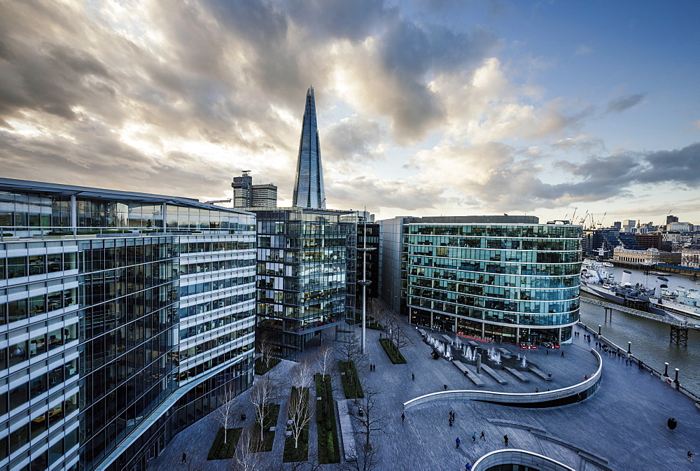 View from City Hall rooftop over London skyline, London, England, United Kingdom, Europe