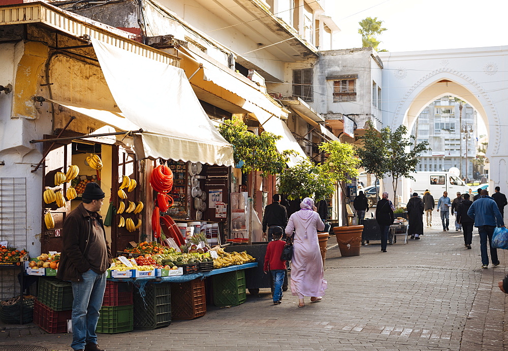 Street Scene in the Medina, Tangier, Morocco, North Africa, Africa