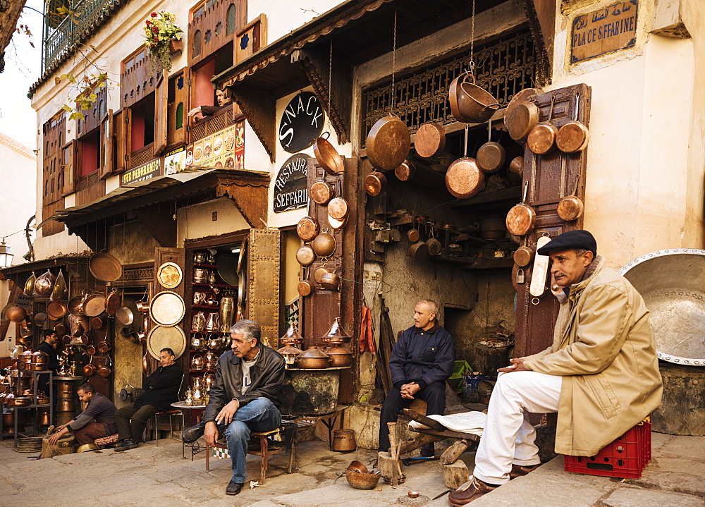 Place Seffarine, Medina, Fes el Bali, Fes, Morocco, North Africa, Africa