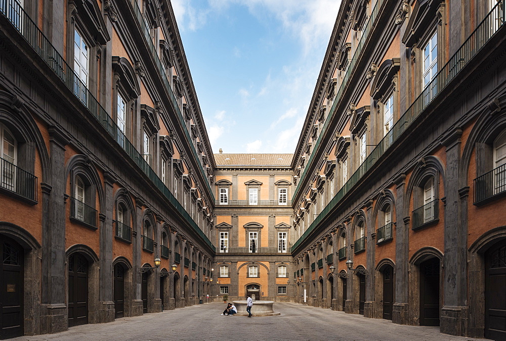 Biblioteca Nazionale di Napoli Vittorio Emanuele III, Naples, Campania, Italy, Europe