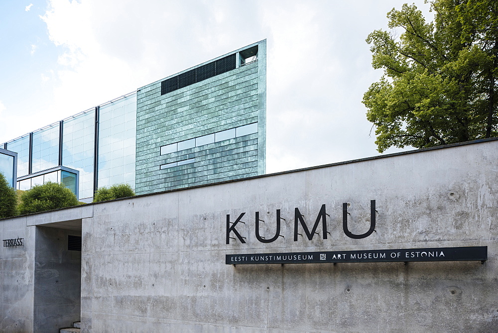 Exterior of KUMU Art museum of Estonia, Tallinn, Estonia, Europe