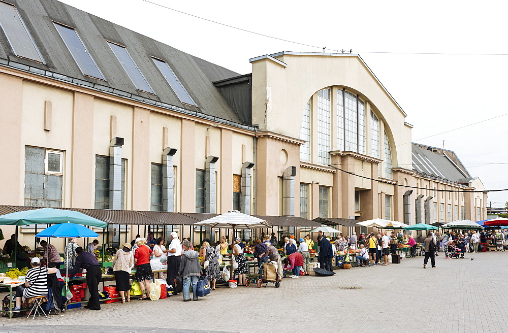 Exterior of Riga Central Market, Riga, Latvia, Baltic States, Europe