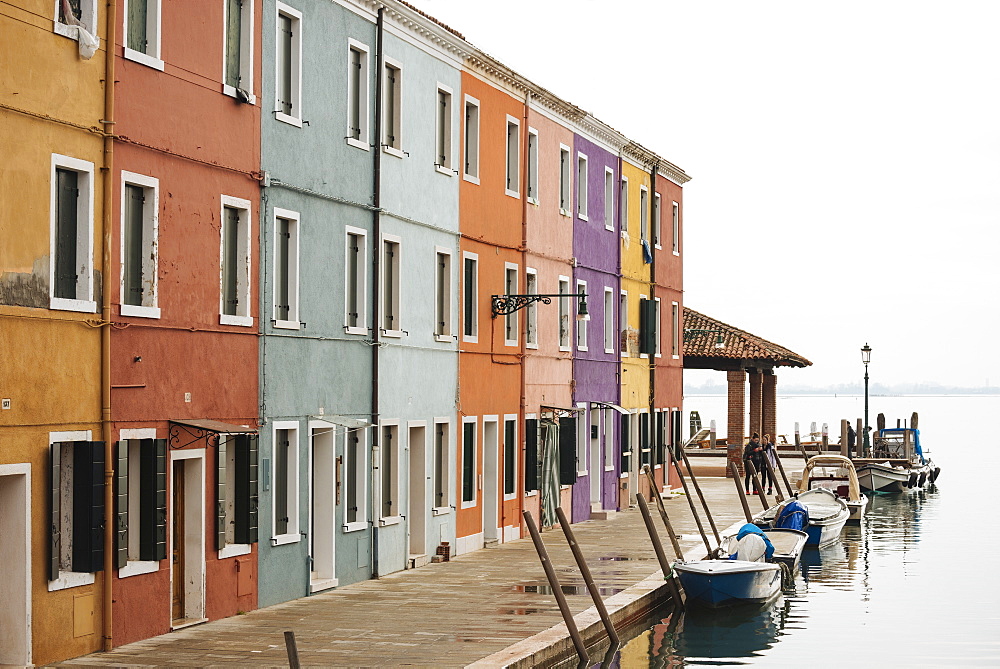 Canal, Burano, Venice, UNESCO World Heritage Site, Veneto Province, Italy, Europe