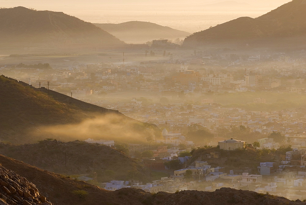 View from Tiger Fort, Jaipur, Rajasthan, India, Asia