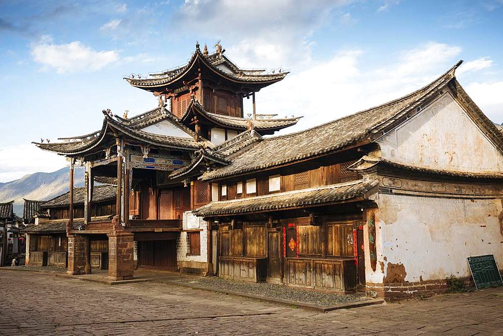 The Three Terraced Pavilion, Shaxi, Yunnan Province, China, Asia