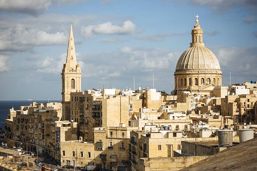 Dome of Basilica of Our Lady of Mount Carmel, Valletta, Malta, Europe