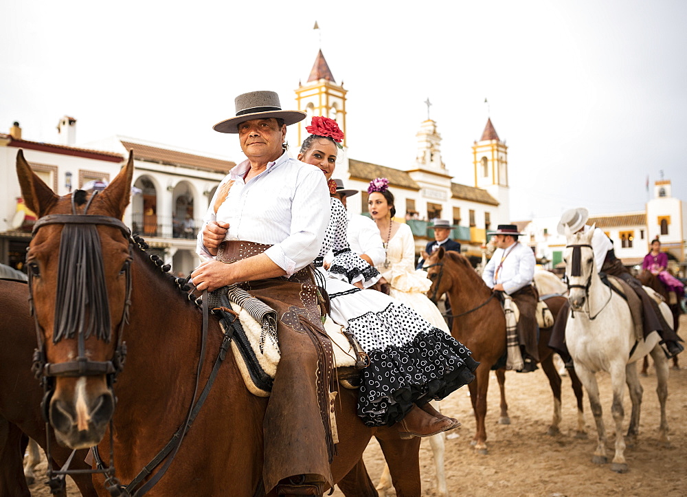 Pilgrimage of El Rocio, Huelva district, Andalucia, Spain, Europe