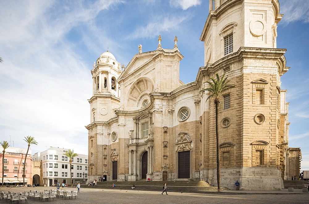 Exterior of Cathedral, Cadiz, Andalucia, Spain, Europe