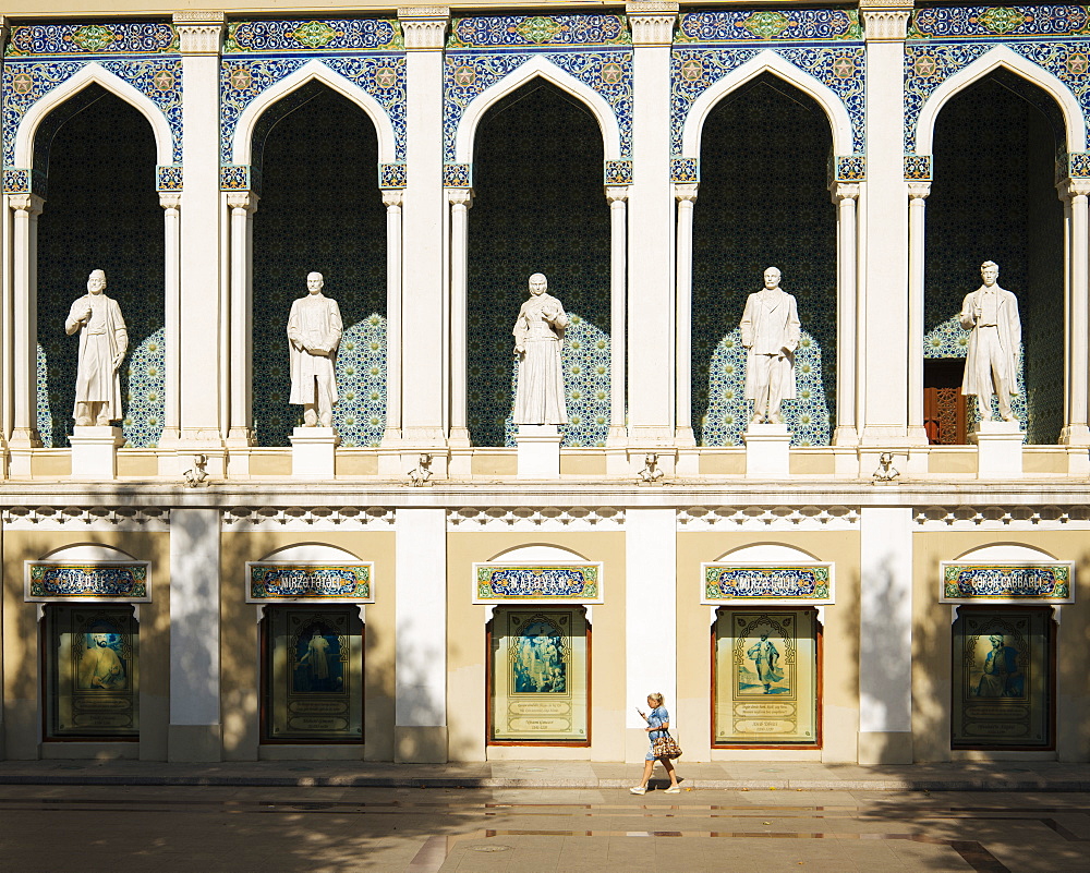 Exterior of Nizami Museum of Azerbaijan Literature, Baku, Azerbaijan, Central Asia, Asia