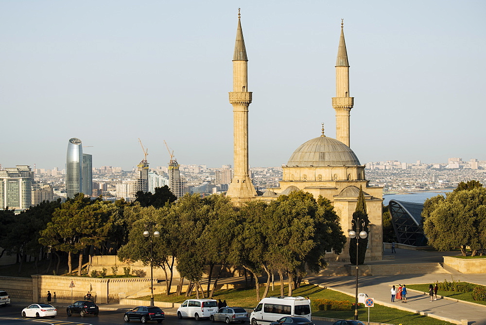 The Shahid Mosque, Baku, Azerbaijan, Central Asia, Asia