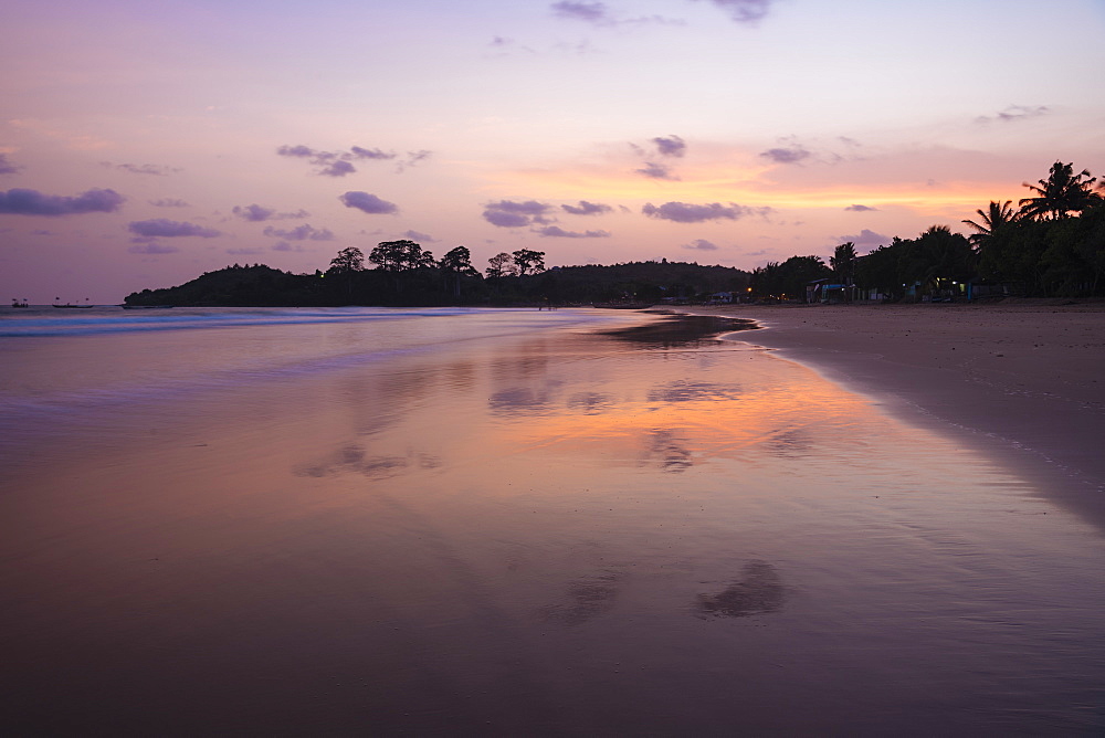 Busua Beach at sunset, Ghana, Africa