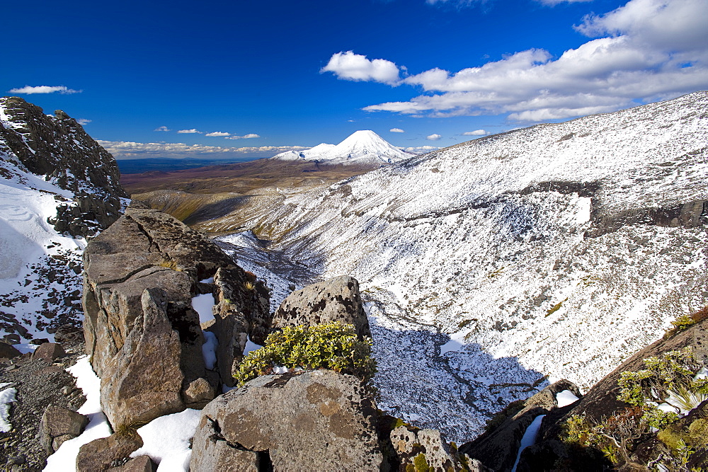 Mount Ngauruhoe, Tongariro National Park, UNESCO World Heritage Site, North Island, New Zealand, Pacific