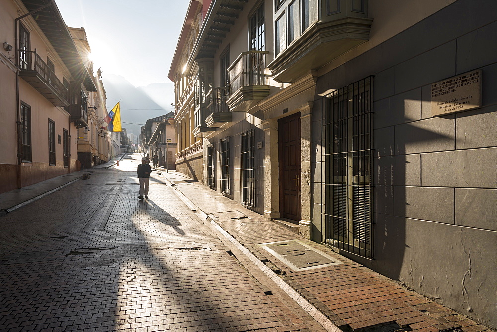 Street scene, La Candelaria, Bogota, Cundinamarca, Colombia, South America