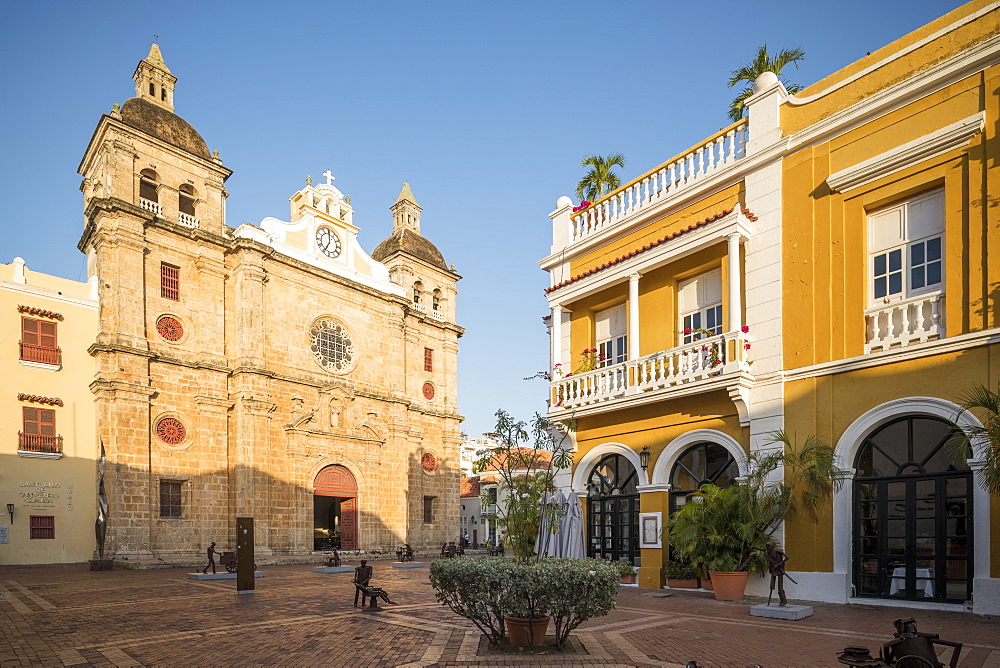 Church of San Pedro, Old City, UNESCO World Heritage Site, Cartagena, Bolivar Department, Colombia, South America